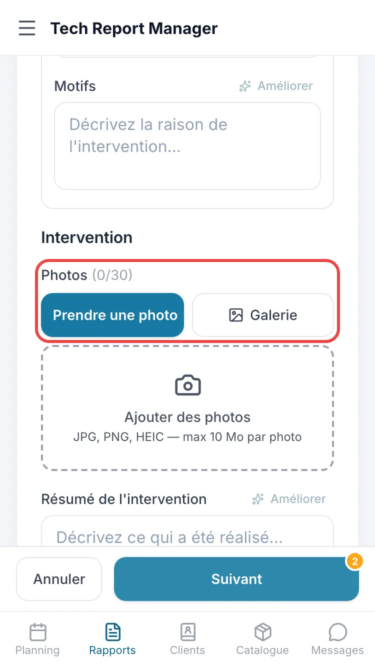 Het blok Foto's
