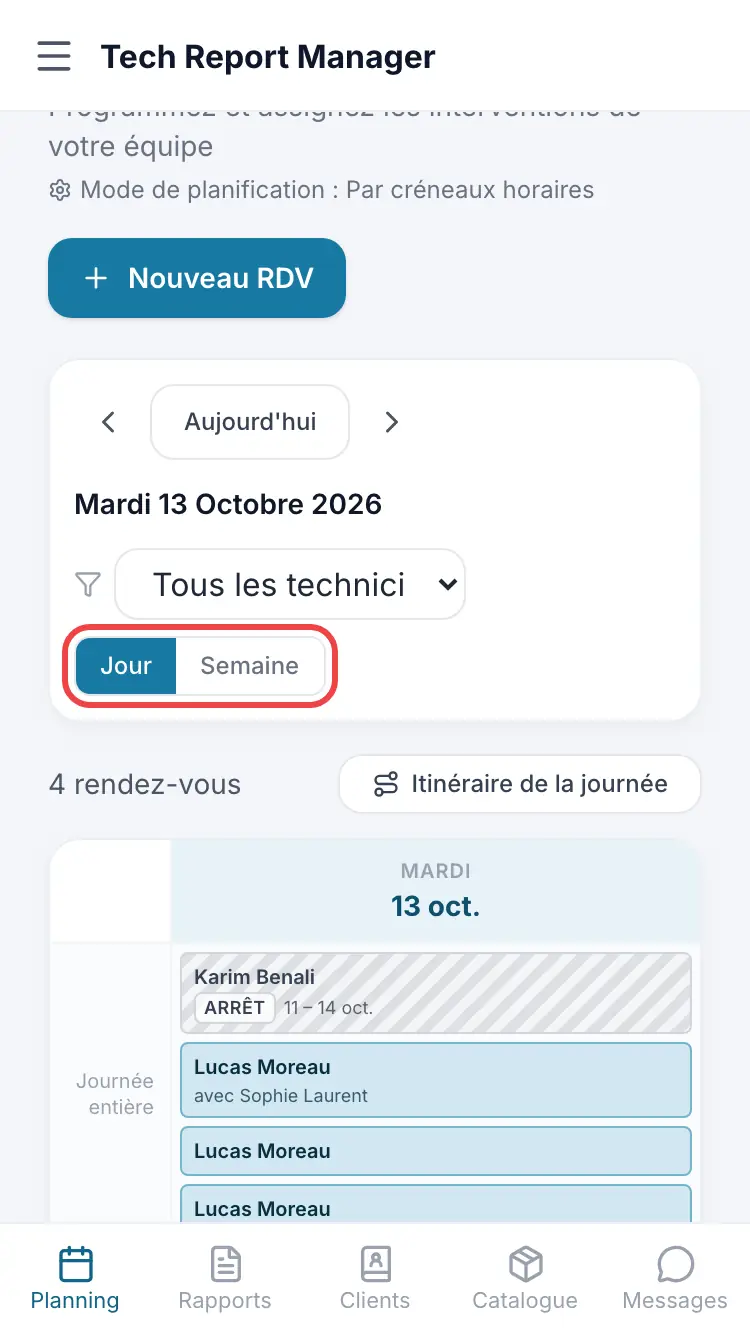 Le choix de la vue